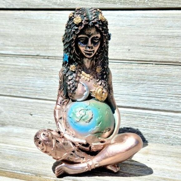 Goddess Mother Earth‎ Statue- Altar Decor, Deity, Nature , Fertility - Picture 1 of 3